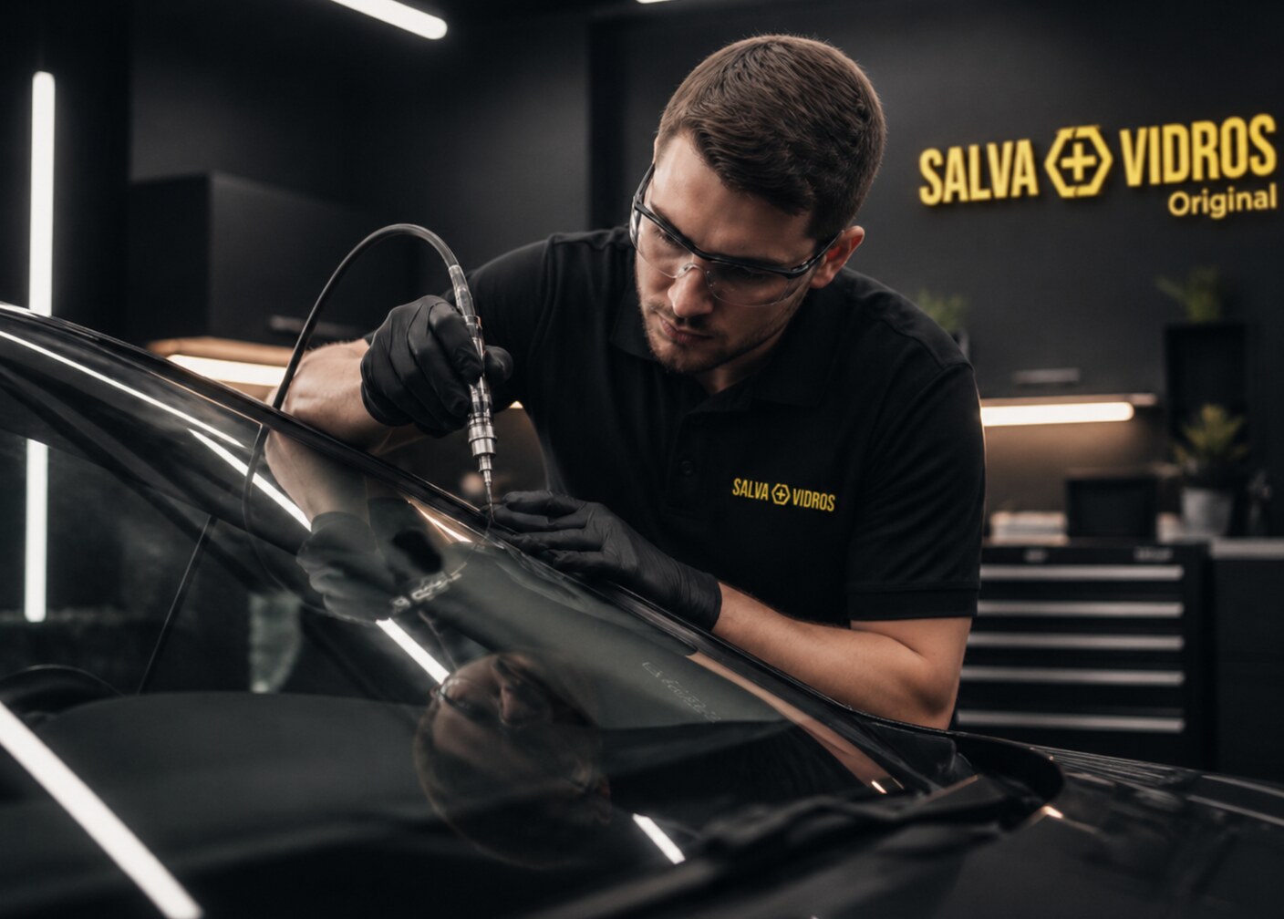 Reparo técnico de vidro automotivo
